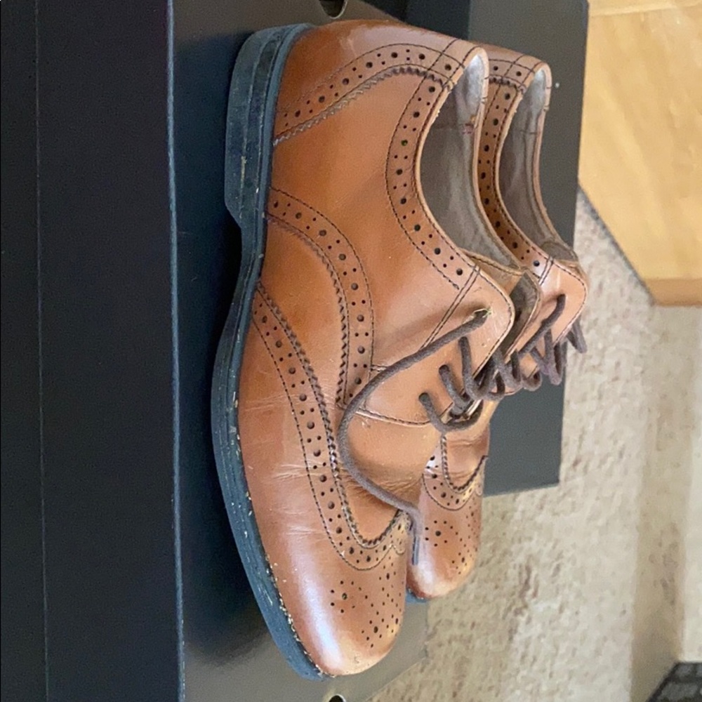 Boys brown dress shoes